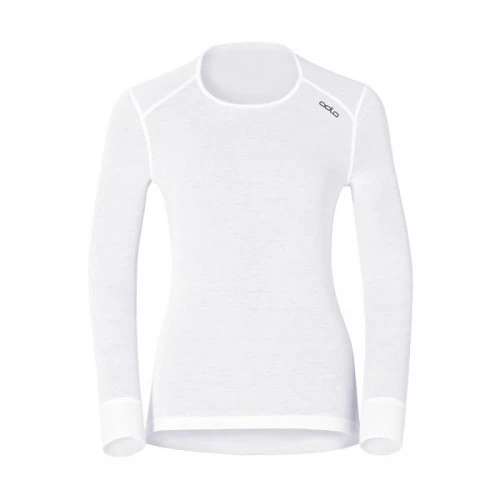 Odlo Crew Neck Shirt Warm Women White 3 Odlo Crew Neck Shirt Warm Women White